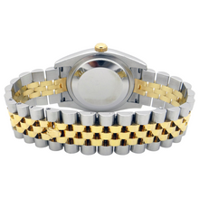 Afbeelding in Gallery-weergave laden, Rolex Datumjust 36 mm herenhorloge met diamanten wijzerplaat, gecanneleerde rand snel ingesteld