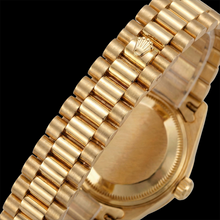 Afbeelding in Gallery-weergave laden, Rolex Datumjust Horloge Geelgouden Armband Stok Wijzerplaat Diamanten Lunette