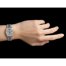 Afbeelding in Gallery-weergave laden, Rolex Datumjust Middelgroot 31 Mm Horloge Aangepaste Diamant Wijzerplaat Jubileum Armband roestvrij staal P2