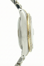 Afbeelding in Gallery-weergave laden, Rolex Datumjust dameshorloge met witte stok wijzerplaat roestvrij staal en geel goud