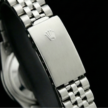 Afbeelding in Gallery-weergave laden, Rolex Datumjust dameshorloge roestvrij staal diamanten rand wit