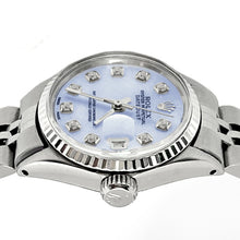 Afbeelding in Gallery-weergave laden, Rolex Datumjust horloge Jubileum roestvrij staal armband met witte diamant wijzerplaat