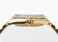 Afbeelding in Gallery-weergave laden, Rolex Datumjust horloge voorzitter Stijl armband grijze Romeinse wijzerplaat geel goud dames