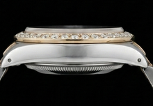 Afbeelding in Gallery-weergave laden, Rolex Datumjust tapijtwerk dameshorloge met diamanten wijzerplaat roestvrij staal en goud