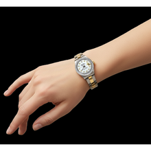 Afbeelding in Gallery-weergave laden, Rolex Datumjust tweekleurige dameshorloge met diamanten lunette P3