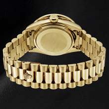 Afbeelding in Gallery-weergave laden, Rolex Day-Date 18038 36mm Champagne Romeinse Diamanten Wijzerplaat Geelgoud Horloge