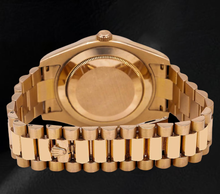 Afbeelding in Gallery-weergave laden, Rolex Day-Date II 41mm 218235 Roségoud Horloge met Zwarte Arabische Wijzerplaat en President-band