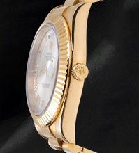 Afbeelding in Gallery-weergave laden, Rolex Day-Date II 41mm 218238 Zilveren Romeinse Wijzerplaat President-band Geelgoud Horloge