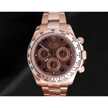 Afbeelding in Gallery-weergave laden, Rolex Daytona Koffiebruine Arabische Cosmograph Wijzerplaat Roségoud 18K Horloge