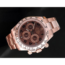 Afbeelding in Gallery-weergave laden, Rolex Daytona Koffiebruine Arabische Cosmograph Wijzerplaat Roségoud 18K Horloge