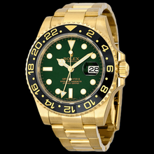 Afbeelding in Gallery-weergave laden, Rolex GMT-Master II 116718 40mm Groene Lichtgevende Wijzerplaat Geelgoud Horloge