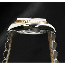 Afbeelding in Gallery-weergave laden, Rolex Jaar 2001 Datejust Grijs Parelmoer Diamant Wijzerplaat 26 mm Tweekleurig Horloge