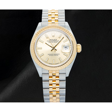 Afbeelding in Gallery-weergave laden, Rolex Lady-Datejust 28 mm 279173 Champagne Lichtgevende Wijzerplaat