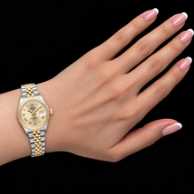Afbeelding in Gallery-weergave laden, Rolex Lady-Datejust 28mm 279173 Champagne Romeinse Wijzerplaat Tweekleurig Horloge