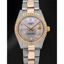 Afbeelding in Gallery-weergave laden, Rolex Lady Datejust Wit Parelmoer Diamant Wijzerplaat 31 mm Tweekleurige Oyster Armband Horloge