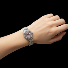 Afbeelding in Gallery-weergave laden, Rolex Middelgroot Datumjust Horloge Roze Stok wijzerplaat jubileumarmband roestvrij staal P5