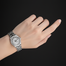 Afbeelding in Gallery-weergave laden, Rolex Middelgroot horloge op maat gemaakte diamanten omlijsting oesterarmband van roestvrij staal P6