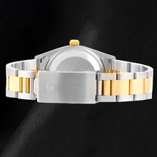 Afbeelding in Gallery-weergave laden, Rolex Oyster Perpetual 14203 34mm Champagnekleurige Wijzerplaat met Streepindexen Tweekleurig Horloge