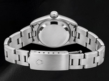Afbeelding in Gallery-weergave laden, Rolex Oyster Perpetual 76080 26mm Horloge van Roestvrij Staal met Blauwe Wijzerplaat met Streepindexen