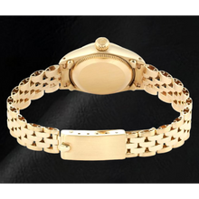 Afbeelding in Gallery-weergave laden, Rolex Oyster Perpetual Zilveren Stick Wijzerplaat 24 mm Geel Goud Dameshorloge