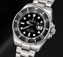 Afbeelding in Gallery-weergave laden, Rolex Sea-Dweller 126600 43mm Roestvrij Staal Horloge met Zwarte Lichtgevende Wijzerplaat