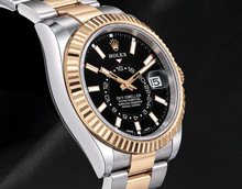 Afbeelding in Gallery-weergave laden, Rolex Sky-Dweller 326933 Zwarte Wijzerplaat 42mm Tweekleurig Horloge