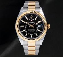 Afbeelding in Gallery-weergave laden, Rolex Sky-Dweller 326933 Zwarte Wijzerplaat 42mm Tweekleurig Horloge