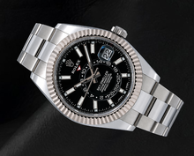 Afbeelding in Gallery-weergave laden, Rolex Sky-Dweller 326934 Zwarte Wijzerplaat 42mm Roestvrij Staal Oyster-armband Horloge