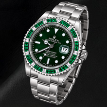 Afbeelding in Gallery-weergave laden, Rolex Submariner 40 mm 16800 Groene Lichtgevende Wijzerplaat Roestvrij Staal Horloge