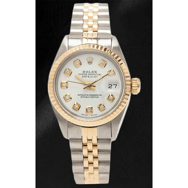 Rolex Two Tone Mother Of Pearl Wijzerplaat 26mm Lady Datejust Horloge