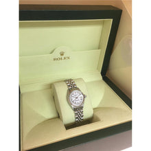 Afbeelding in Gallery-weergave laden, Rolex datumjust horloge diamanten wijzerplaat jubileumarmband roestvrij staal