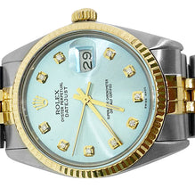 Afbeelding in Gallery-weergave laden, Datumjust blauw roestvrij staal Rolex