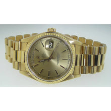 Afbeelding in Gallery-weergave laden, Rolex presidentieel horloge geelgoud Dag Datum voorzitter