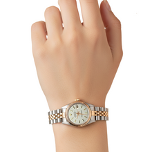 Afbeelding in Gallery-weergave laden, Rolex witte stok wijzerplaat zeer fijn dames geelgouden horloge jubileum P2