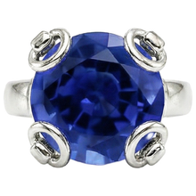 Afbeelding in Gallery-weergave laden, Natuurlijke Saffier Ring 7.01ct - Witgoud 14K