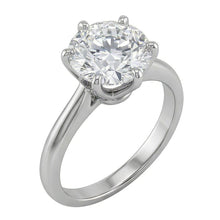 Afbeelding in Gallery-weergave laden, echte round diamant 1.25karaat ring close-up detail