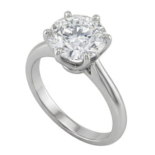 Afbeelding in Gallery-weergave laden, echte round diamant 1.25karaat ring bovenaanzicht