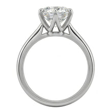 Afbeelding in Gallery-weergave laden, echte round diamant 1.25karaat ring profielweergave