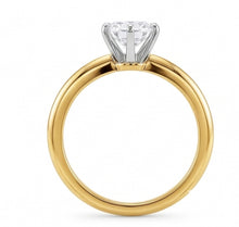 Afbeelding in Gallery-weergave laden, Ronde Echte Natuurlijke uit de a aarde gewonnen Diamant 3.52 Ct. Solitaire Ring Tweekleurig Sieraad