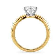 Afbeelding in Gallery-weergave laden, Ronde Echte Natuurlijke uit de a aarde gewonnen Diamant 3.52 Ct. Solitaire Ring Tweekleurig Sieraad