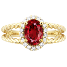 Afbeelding in Gallery-weergave laden, echte round diamant 1.25karaat ring vooraanzicht