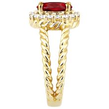 Afbeelding in Gallery-weergave laden, echte round diamant 1.25karaat ring profielweergave