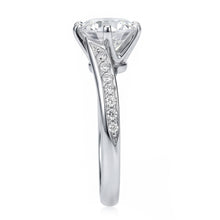 Afbeelding in Gallery-weergave laden, Ronde Diamanten jubileum ring 1,36 karaat sieraden Nieuw wit goud 14k