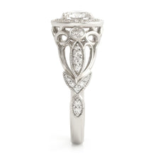 Afbeelding in Gallery-weergave laden, Ronde Diamanten verlovingsjubileum 1,10 karaat fancy ring WG 14K