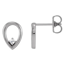 Afbeelding in Gallery-weergave laden, Ronde Echt Diamanten Oude Mijnwerker Oorbellen 1 Karaat Traanvormige Sieraden