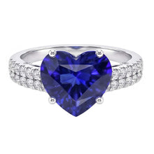 Afbeelding in Gallery-weergave laden, echte round diamant 4.50karaat ring vooraanzicht