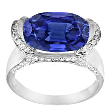 Afbeelding in Gallery-weergave laden, echte round diamant 4.50karaat ring close-up detail