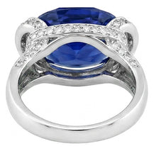 Afbeelding in Gallery-weergave laden, echte round diamant 4.50karaat ring profielweergave