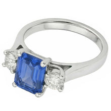 Afbeelding in Gallery-weergave laden, echte round diamant 2.50karaat ring close-up detail