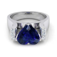 Afbeelding in Gallery-weergave laden, echte round diamant 3.50karaat ring zijaanzicht